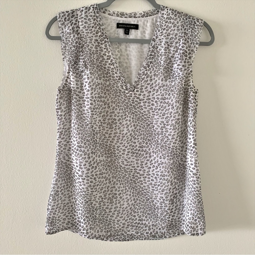 Banana Republic Leopard Print Blouse